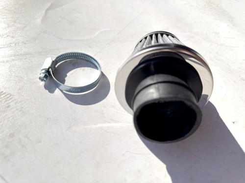 38mm Steel Pod Air Filter Cleaner PIT Dirt Pocket Quad Bike ATV 110cc 125 cc