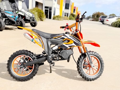 49cc Mini Motor Dirt Bike, Pocket Rocket, Pee Wee Motorcycle, ATV 50CC Engine for Kids in Orange 49cc Mini Motor Dirt Bike, Pocket Rocket, Pee Wee Motorcycle, ATV 50CC Engine for Kids in Orange