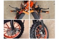 MX49 49CC DIRT BIKE KIDS PEE WEE MOTORCYCLE ATV 50CC HYDRAULIC BRAKES ORANGE