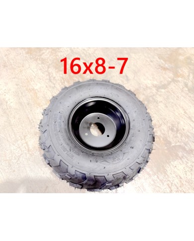 7 inch Wheel Rim Tyre Quad Bike ATV Buggy Gokart 3 Stud 16 X 8-7" Trike Project 7 inch Wheel Rim Tyre Quad Bike ATV Buggy Gokart 3 Stud 16 X 8-7" Trike Project