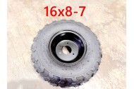7 inch Wheel Rim Tyre Quad Bike ATV Buggy Gokart 3 Stud 16 X 8-7" Trike Project