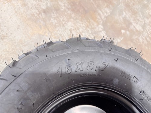 7 inch Wheel Rim Tyre Quad Bike ATV Buggy Gokart 3 Stud 16 X 8-7" Trike Project