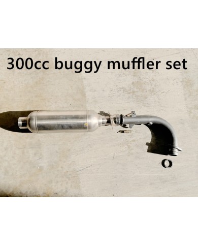 Exhaust Pipe + Muffler System 300cc FORZA7 K7 Buggy Quad ATV Dune Buggy Trike Exhaust Pipe + Muffler System 300cc FORZA7 K7 Buggy Quad ATV Dune Buggy Trike