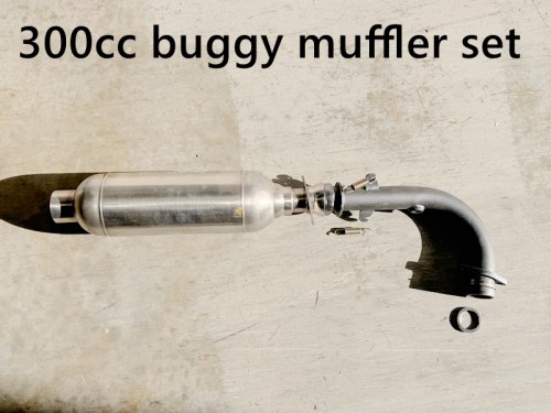 Exhaust Pipe + Muffler System 300cc FORZA7 K7 Buggy Quad ATV Dune Buggy Trike