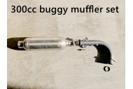 Exhaust Pipe + Muffler System 300cc FORZA7 K7 Buggy Quad ATV Dune Buggy Trike