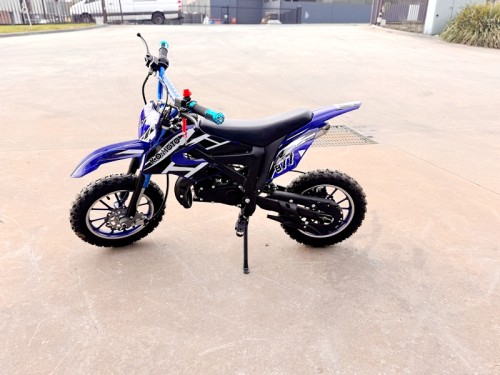 49CC MINI MOTOR DIRT BIKE KIDS POCKET ROCKET PEE WEE MOTORCYCLE ATV 50CC BLUE