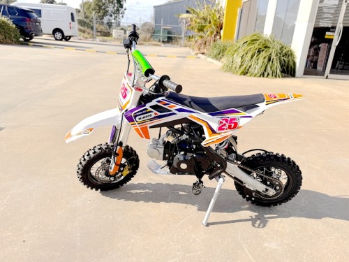 70cc Dirt Bike Trail Pit Bike Motor Electric Start Auto STINGRAY Junior Bike Kid Orange