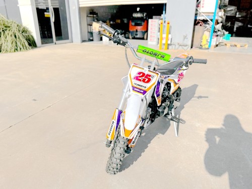 70cc Dirt Bike Trail Pit Bike Motor Electric Start Auto STINGRAY Junior Bike Kid Orange