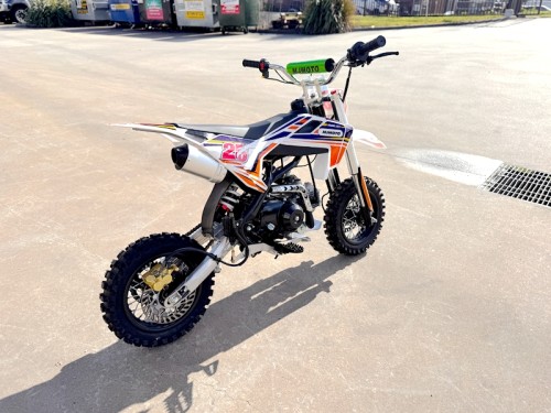 70cc Dirt Bike Trail Pit Bike Motor Electric Start Auto STINGRAY Junior Bike Kid Orange