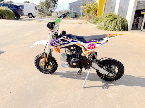 70cc Dirt Bike Trail Pit Bike Motor Electric Start Auto STINGRAY Junior Bike Kid Orange