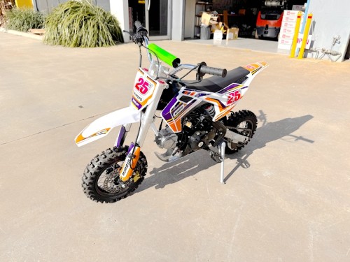 70cc Dirt Bike Trail Pit Bike Motor Electric Start Auto STINGRAY Junior Bike Kid Orange