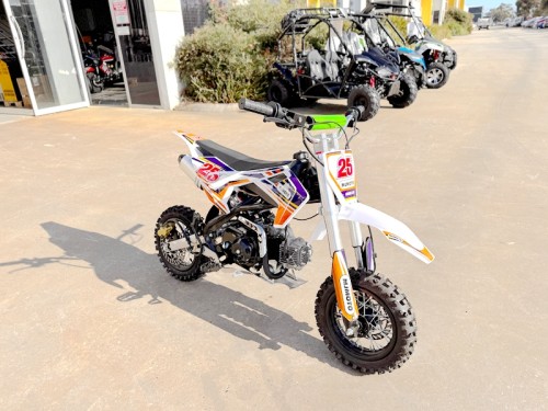 70cc Dirt Bike Trail Pit Bike Motor Electric Start Auto STINGRAY Junior Bike Kid Orange