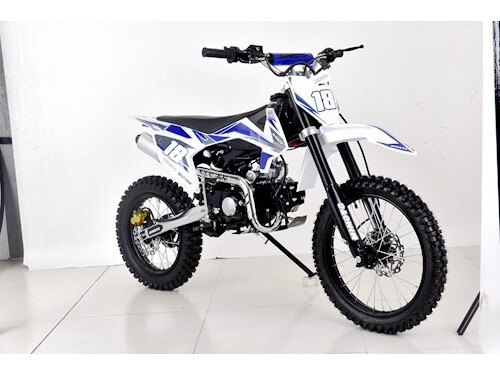 125CC DIRT BIKE PIT MOTOR TRAIL MOTOCROSS PRO DINGO ELECTRIC  START 14/17 BIG WHEEL BLUE