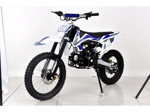 125CC DIRT BIKE PIT MOTOR TRAIL MOTOCROSS PRO DINGO ELECTRIC  START 14/17 BIG WHEEL BLUE
