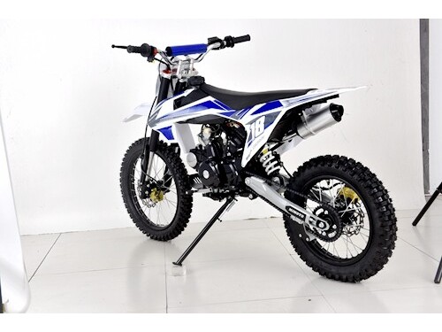 125CC DIRT BIKE PIT MOTOR TRAIL MOTOCROSS PRO DINGO ELECTRIC  START 14/17 BIG WHEEL BLUE