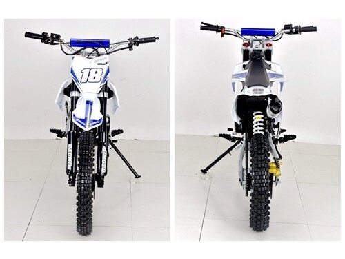 125CC DIRT BIKE PIT MOTOR TRAIL MOTOCROSS PRO DINGO ELECTRIC  START 14/17 BIG WHEEL BLUE