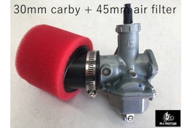 30mm Carby Carburetor + Foam Air Filter 110cc 125cc PIT Quad Dirt Bike ATV Buggy