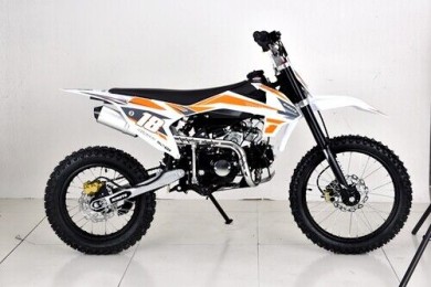 125cc Dirt Bike, Pit Motor, Motocross Pro, Electric Start, 14/17 Big Wheel in Dingo Orange 125cc Dirt Bike, Pit Motor, Motocross Pro, Electric Start, 14/17 Big Wheel in Dingo Orange