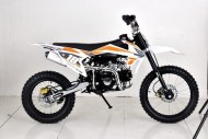125cc Dirt Bike, Pit Motor, Motocross Pro, Electric Start, 14/17 Big Wheel in Dingo Orange