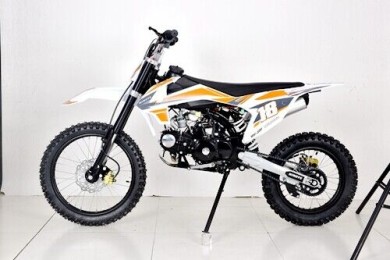 125cc Dirt Bike, Pit Motor, Motocross Pro, Electric Start, 14/17 Big Wheel in Dingo Orange 125cc Dirt Bike, Pit Motor, Motocross Pro, Electric Start, 14/17 Big Wheel in Dingo Orange