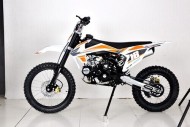 125cc Dirt Bike, Pit Motor, Motocross Pro, Electric Start, 14/17 Big Wheel in Dingo Orange