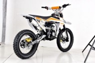 125cc Dirt Bike, Pit Motor, Motocross Pro, Electric Start, 14/17 Big Wheel in Dingo Orange