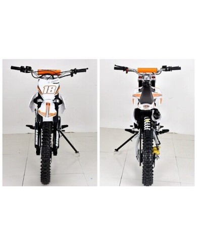 125cc Dirt Bike, Pit Motor, Motocross Pro, Electric Start, 14/17 Big Wheel in Dingo Orange 125cc Dirt Bike, Pit Motor, Motocross Pro, Electric Start, 14/17 Big Wheel in Dingo Orange