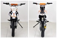 125cc Dirt Bike, Pit Motor, Motocross Pro, Electric Start, 14/17 Big Wheel in Dingo Orange