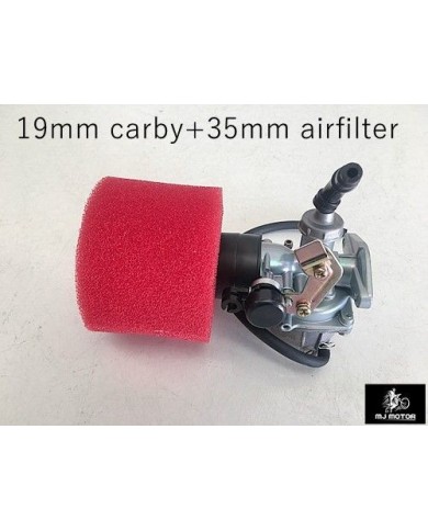 19mm Carby Carburetor + Foam Air Filter 110cc 125cc PIT Quad Dirt Bike ATV 19mm Carby Carburetor + Foam Air Filter 110cc 125cc PIT Quad Dirt Bike ATV