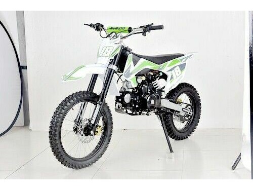 125CC DIRT BIKE TRAIL PIT MOTOR MOTOCROSS PRO DINGO ELECTRIC START 14/17 BIG WHEEL GREEN
