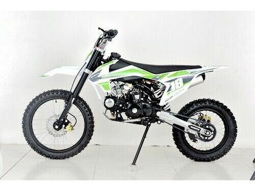 125CC DIRT BIKE TRAIL PIT MOTOR MOTOCROSS PRO DINGO ELECTRIC START 14/17 BIG WHEEL GREEN