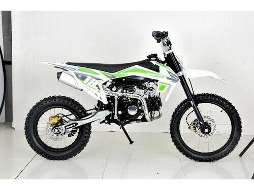 125CC DIRT BIKE TRAIL PIT MOTOR MOTOCROSS PRO DINGO ELECTRIC START 14/17 BIG WHEEL GREEN