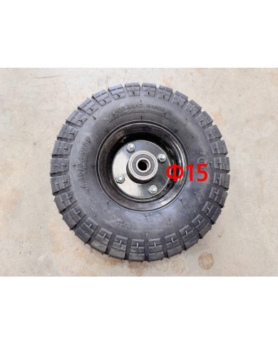 4.10- 4 4 Inch Wheel Rim+Tyre Tire Kart Mini Quad Bike ATV Buggy 15mm Bearings