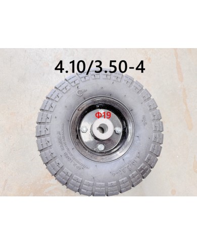 4.10- 4 4 Inch Wheel Rim+Tyre Tire Kart Mini Quad Bike ATV Buggy 19mm Keyway