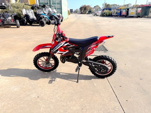 49CC DIRT BIKE KIDS PEE WEE MOTORCYCLE ATV 50CC HYDRAULIC BRAKES RED