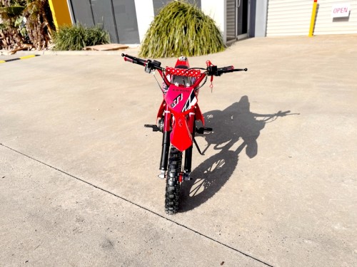 49CC DIRT BIKE KIDS PEE WEE MOTORCYCLE ATV 50CC HYDRAULIC BRAKES RED