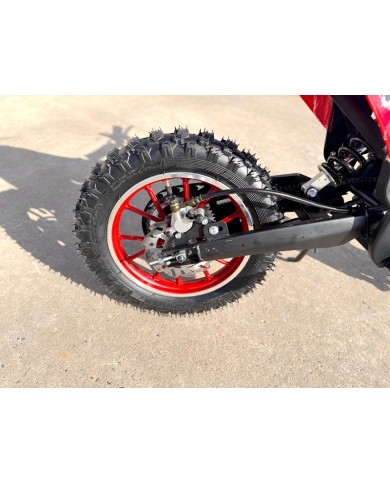 MX49 49CC DIRT BIKE KIDS PEE WEE MOTORCYCLE ATV 50CC HYDRAULIC BRAKES RED