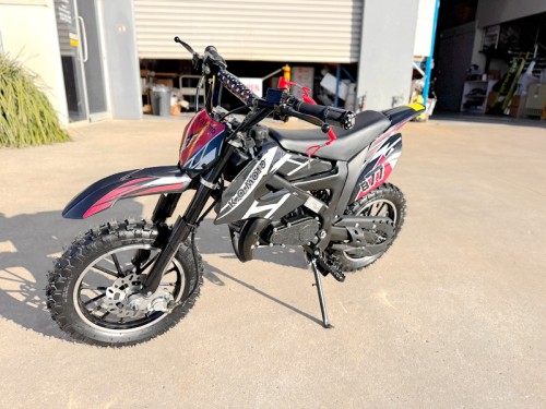 49CC MINI MOTOR DIRT BIKE KIDS POCKET ROCKET PEE WEE MOTORCYCLE ATV 50CC BLACK