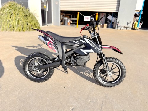 49CC MINI MOTOR DIRT BIKE KIDS POCKET ROCKET PEE WEE MOTORCYCLE ATV 50CC BLACK