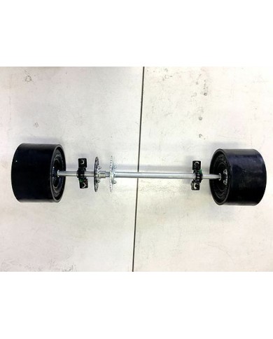 25mm 850mm Axle Slider Drift Trike GoKart Wheels Sleeves 11x7.1-5