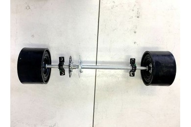 25mm 850mm Axle Slider Drift Trike GoKart Wheels Sleeves 11x7.1-5