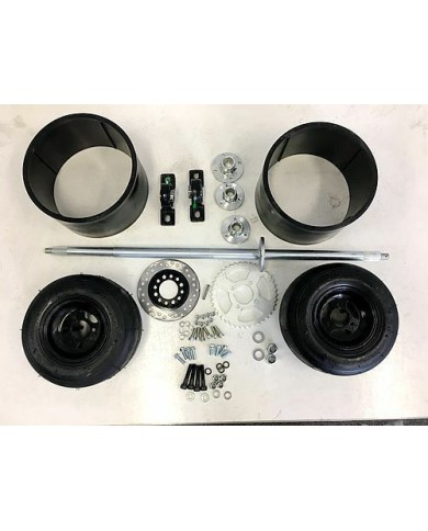 25mm 850mm Axle Slider Drift Trike GoKart Wheels Sleeves 11x7.1-5