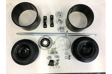 25mm 850mm Axle Slider Drift Trike GoKart Wheels Sleeves 11x7.1-5