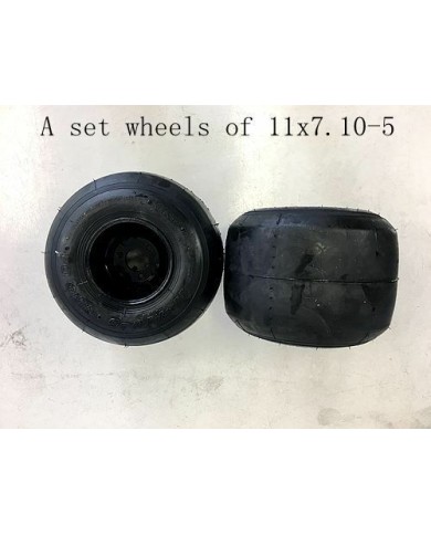 25mm 850mm Axle Slider Drift Trike GoKart Wheels Sleeves 11x7.1-5