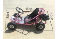 Brand New 49cc Mini Go Kart 4 Wheeler Kids 2 Stroke Buggy Quad Atv Pink Brand New 49cc Mini Go Kart 4 Wheeler Kids 2 Stroke Buggy Quad Atv Pink