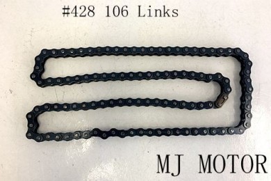 Black 428 106 Links Drive Chain + Joiner Link PIT Quad Dirt Bike Buggy Trike Black 428 106 Links Drive Chain + Joiner Link PIT Quad Dirt Bike Buggy Trike