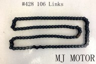 Black 428 106 Links Drive Chain + Joiner Link PIT Quad Dirt Bike Buggy Trike