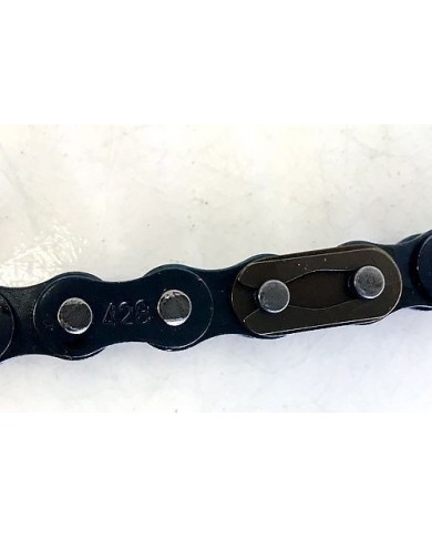 Black 428 106 Links Drive Chain + Joiner Link PIT Quad Dirt Bike Buggy Trike Black 428 106 Links Drive Chain + Joiner Link PIT Quad Dirt Bike Buggy Trike