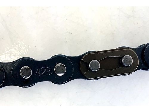 Black 428 106 Links Drive Chain + Joiner Link PIT Quad Dirt Bike Buggy Trike