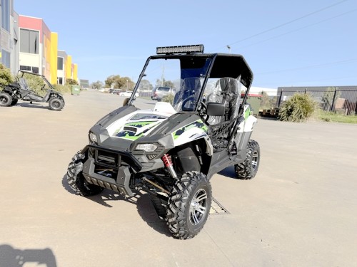200CC UTV Challenger 200EX Dune Buggy Go kart Off Road 2 Seater Auto CVT EFI White